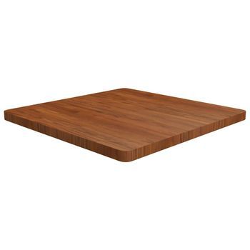 Tablero De Mesa Cuadrada Madera Roble Marrón Oscuro 80x80x4 Cm Vidaxl