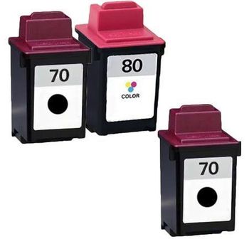 Compatible Multipack Lexmark Optra 40 Printer Ink Cartridges (3 Pack) -12A1970E