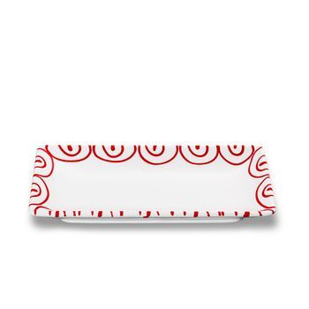 Gmundner Ceramics Rojo Flameado, Cuenco Snack (22x11cm)