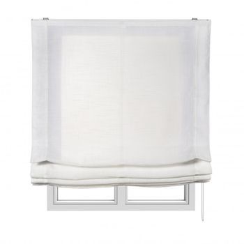 Estor Plegable Sin Varillas, Estor Paqueto Traslúcido Para Ventanas Y Puertas Blanco, 150 X 175 Cm