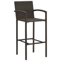 pack 4 uds taburetes de bar  taburete de cocina  taburete alto ratan sintetico marron