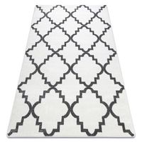 alfombra sketch - f343 enrejado trebol marroqui cremagris  180x270 cm