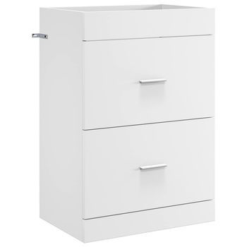 Gabinete De Baño Debajo Del Lavabo Blanco 56 X 37,5 X 81 Cm Vidaxl