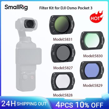 Filtro magnético CPL/UV SmallRig, efecto 1/4, niebla negra/filtro de reducción de contaminación ligera, filtro ND2-ND32 para DJI Osmo Pocket 3