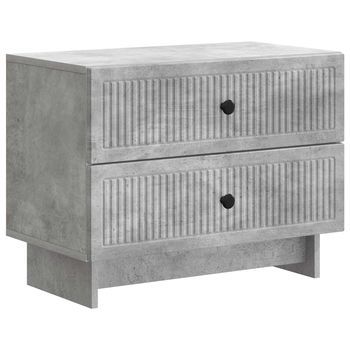 Mesita De Noche 62x34,5x47,5 Cm Madera - Gris