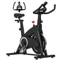 sportnow bicicleta estatica con volante de inercia 15 kg carga 120 kg negro