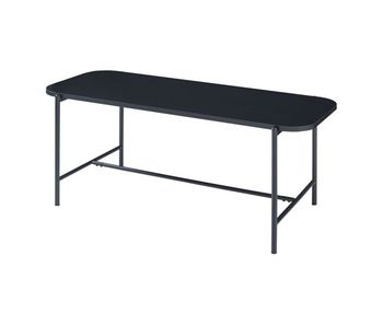 Mesa de centro samnanger acero aglomerado 110x50x45cm - negro [en.casa]
