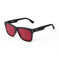 gafas de sol hawkers carbon black - red sunset