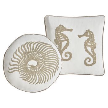 Conjunto De 2 Cojines Decorativos De Algodón Con Motivo Animal 45 X 45 X 45 Cm Blanco Sindora