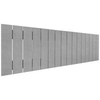 cabecero de madera reciclada dm estilo palet vertical 150x46cm camas 150160 - espigas gris