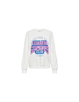 Sudadera Only Onlkimmie L/S O-Neck Cloud Dancer Mujer
