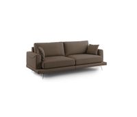 dorian sofa moderno de tela suave y antimanchas 178 cm marron