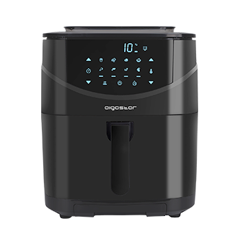 Aigostar Melodía - 2 en 1 Freidora de aire + vaporera, 7L capacidad, pantalla LED táctil, 8 menús preprogramados, 1700W, modo manual. Función bombeo y limpieza. Libre de BPA. Libro de recetas incluido