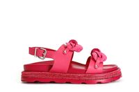 sandalias de fraile con doble cadena hot pink