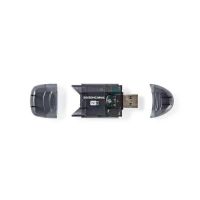lector de tarjetas nedis crdru2100bk usb 20 negro sd sdhc mmc