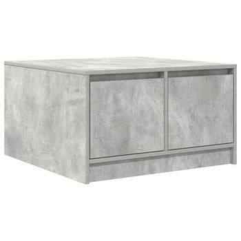 Mesa De Centro 70x70,5x40 Cm Madera - Gris