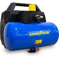 compresor de aire portatil goodyear gy116cp 6l 15hp - libre de aceite sin mantenimiento 8 bar 207 lmin electrico silencioso
