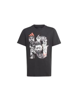 Camiseta de Fútbol adidas Messi G Infantil Negro