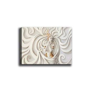 Pintura Decorativa Lienzo Canvas Tablo-93 Multicolor 70x100 Cm