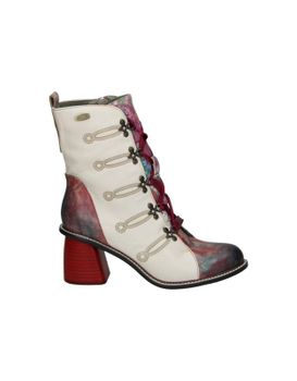 Botines De Tacón Estampados Laura Vita Evcao 01e En Beige 38