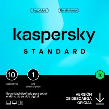 Kaspersky Standard Anti-Virus 10 Dispositivos Licencia Digital 1 Año