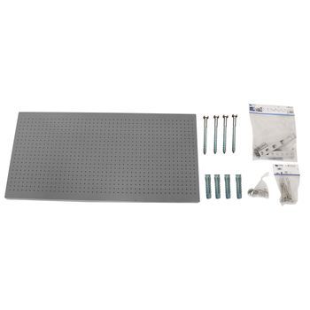 Kit Panelclick 1500x600 Gris + 22 Hook + 8 Acce