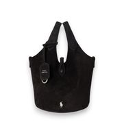 polo ralph lauren para mujer 428p23820002 bolso tote cruzado polo play de ante negro osfa casual piel