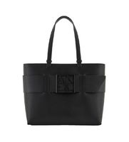 ax armani exchange para mujer 9491380a87400020 bolso shopping negro osfa casual poliuretano