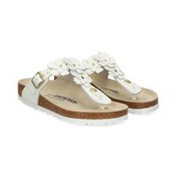 birkenstock sandalias planas mujer - blanco talla 37r