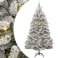 arbol de navidad artificial verde y 240 cm pvc y metal vidaxl