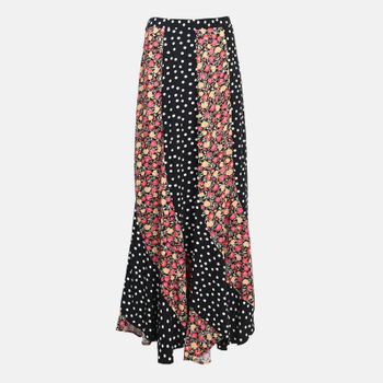 RIXO Gracella Patterned Crepe Maxi Skirt - UK 12
