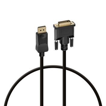 PcCom Essential Cable DisplayPort a DVI 1m Negro