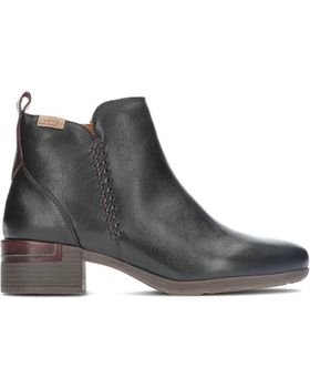 de PIKOLINOS BOTINES PIKOLINOS MÁLAGA W6W-8950 DE CUERO NEGRO