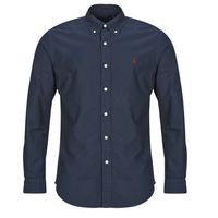 polo ralph lauren camisa manga larga camisa recta custom en oxford ligero para hombre