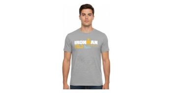 Camiseta de manga corta ironman 70 3 valencia gris frances