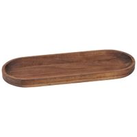 bandeja ovalada de acacia