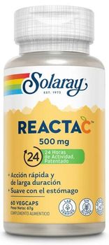 Solaray Reacta C 500mg 60 Cápsulas Vegetales