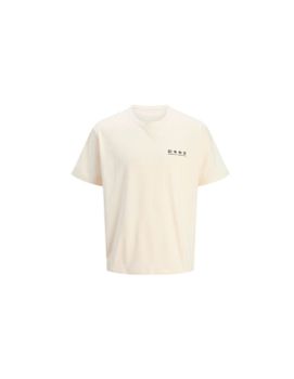Camiseta Jack and Jones Jorsnake Hombre Antique White