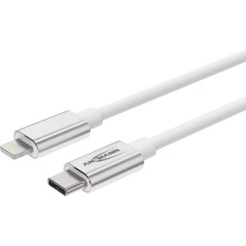 Cable USB Ansmann 1700-0209 Lightning y USB-C para carga y datos