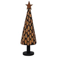 arbol de navidad  decoraciones de navidad marron 149 cm madera de teca maciza
