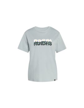 Camiseta adidas Soft Side Mujer Gris
