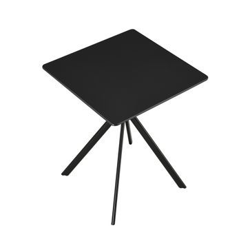 Mesa De Comedor Ankara Para 2 Personas Tablero De Mdf Lacado 60 X 60 X 75 Cm - Negro [en.casa]