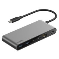 hub belkin 8 puertos 10 gbps modelo inc024hqsgy con hdmi ethernet 25g y lector sd