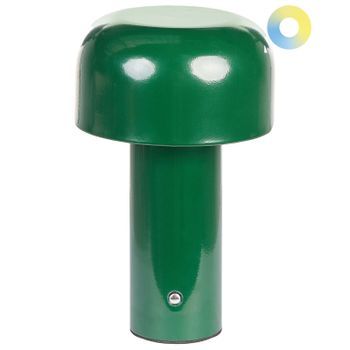 Lámpara De Mesa Moderna Hierro Interior Exterior Verde Besos