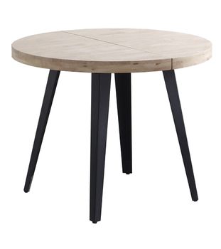 Mesa redonda industrial extensible ø100 cm pata negra