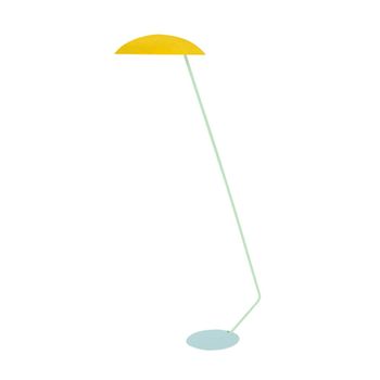 Lámpara para leer articulado metal multicore pantalla amarillo