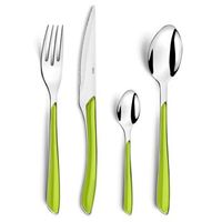 juego de cubiertos eclat 24 piezas verde amefa