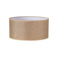 pantalla cilindrica jin m10 marron 60dx60dx30h cm tejido saco-yute