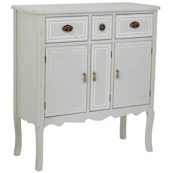 Aparador de madera con 3 cajones y 3 puertas 90x38x98,5h cm