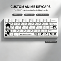 teclado mecanico de sublimacion con mas de 73 teclas para reze keycaps personalizados chainsaw anime - cherry high pbt thermal